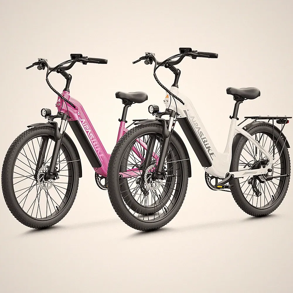 1100W Peak Electric Bicycle 24'' Fat Tires E-Mountain bike 48V 18Ah for Adults