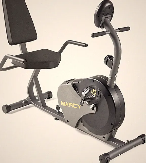 Adjustable Magnetic Recumbent Bike with Transport Wheels - NS-716R