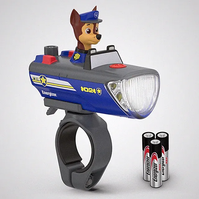 Bike Light PAW Patrol Chase LED Flashlight Kids Energizer Batteries Included