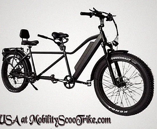 Fat tire 2 two persons tandem electric bike bicycle