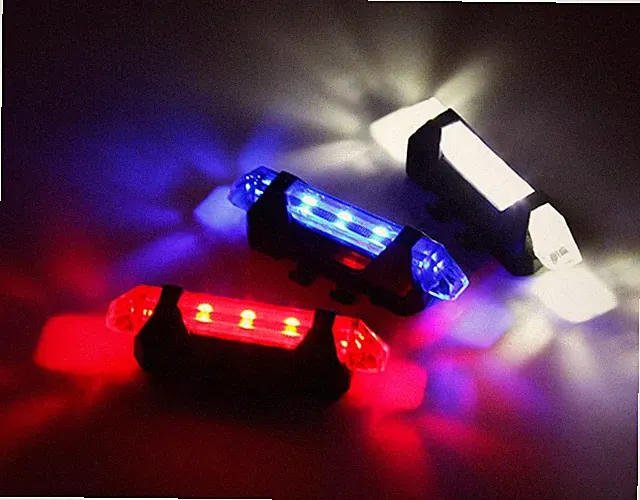 RECHARGEABLE LED FRAME Waterproof Flashing Modes Bike Bicycle Tail Light Safety